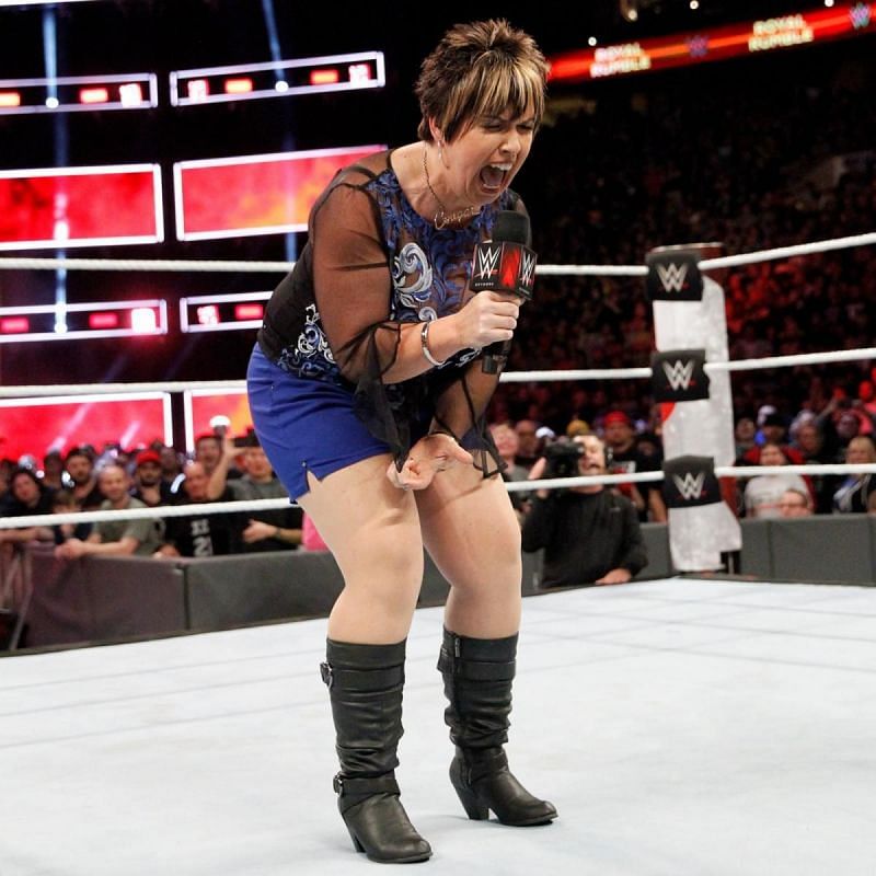 Vickie Guerrero didn't last long in her Royal Rumble debut, she lasted 57 seconds
